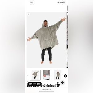 The official comfy hoodie gray color one size fits all